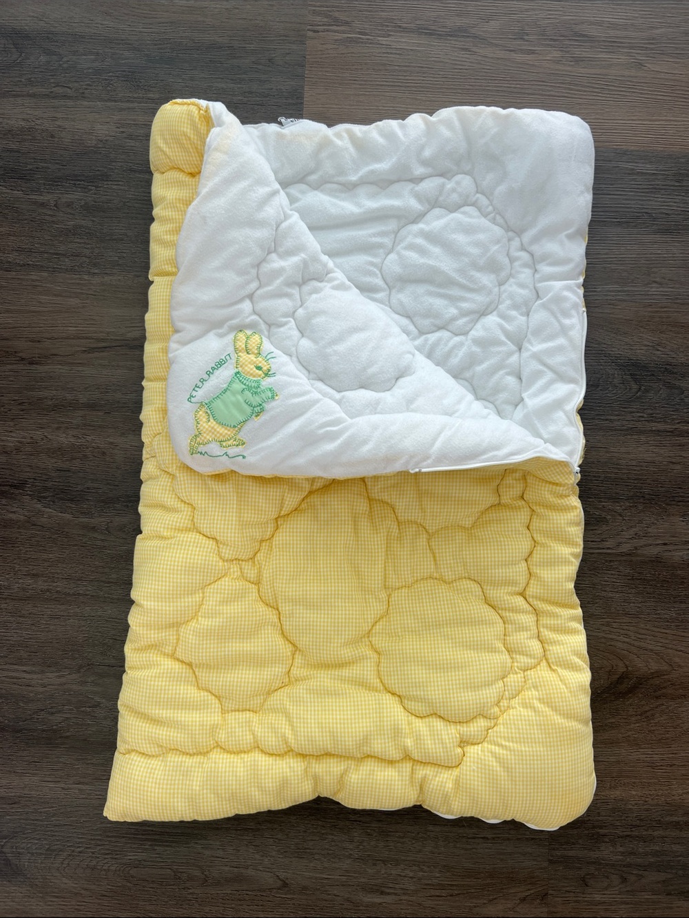 Beatrix Vintage Potter Peter Rabbit Baby Blanket and Sleeping Bag made Quiltex